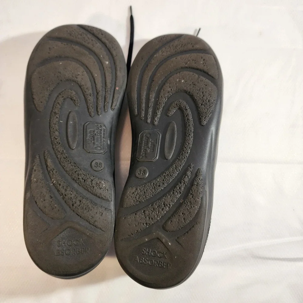Finn Comfort Soho Sneakers Womens EU 38 US 7 Black Minipoint‎ Nappa Leather Shoe